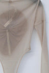 OUDE WAAG velvet splicing New knotwear OW-23SS-BD03 nude powder